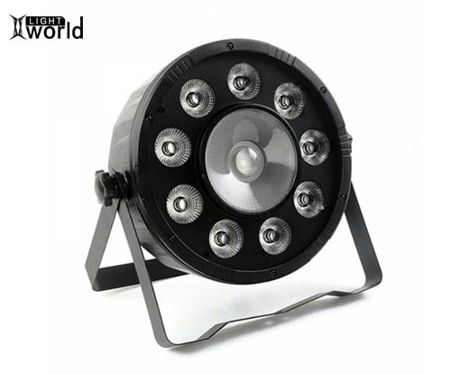 LED 9*3W+ 1*30W COB Mini Flat PAR